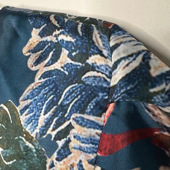 PatBo Gilly Print Satin Plunge Bodysuit Size L - Picture 10 of 11